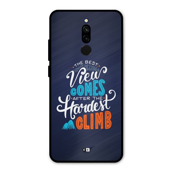 Hardest Climb Metal Back Case for Redmi 8