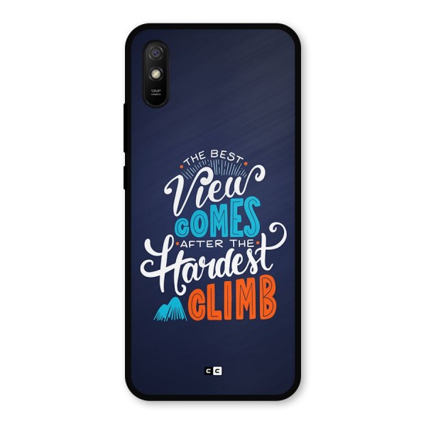 Hardest Climb Metal Back Case for Redmi 9a