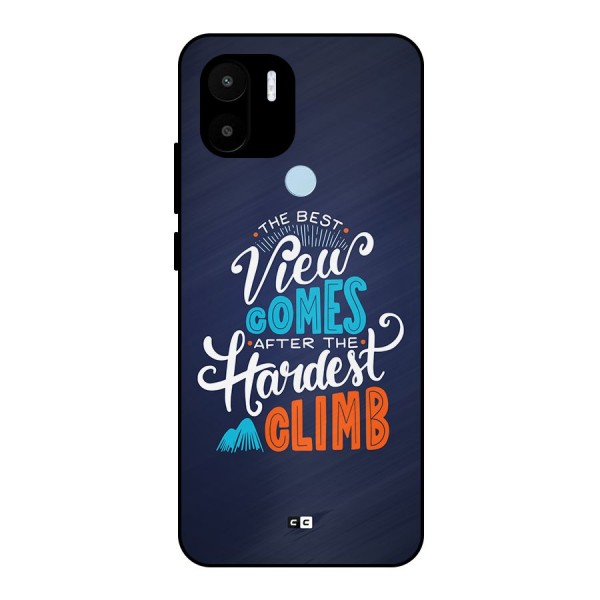 Hardest Climb Metal Back Case for Redmi A1 Plus