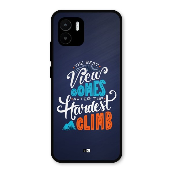 Hardest Climb Metal Back Case for Redmi A2