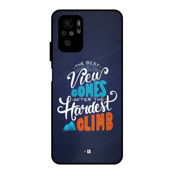 Hardest Climb Metal Back Case for Redmi Note 10