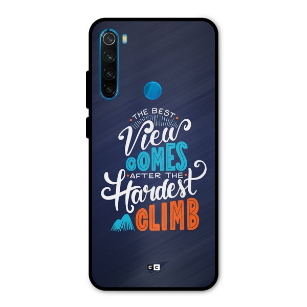 Hardest Climb Metal Back Case for Redmi Note 8