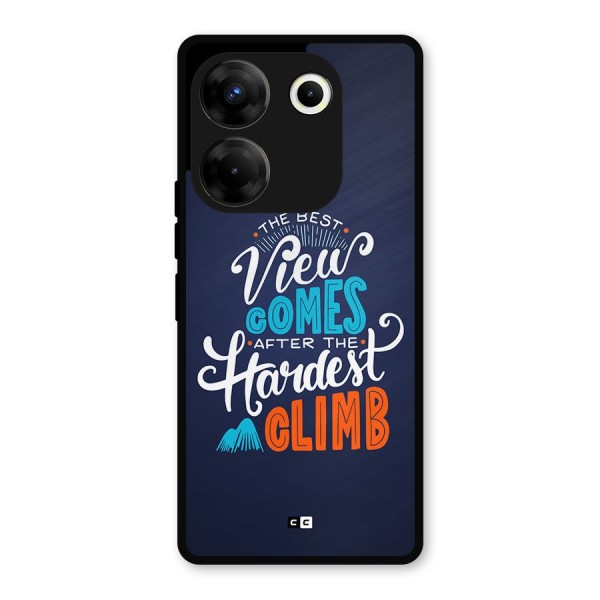 Hardest Climb Metal Back Case for Tecno Camon 20