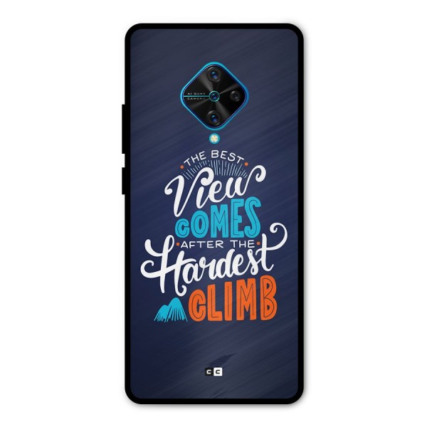 Hardest Climb Metal Back Case for Vivo S1 Pro