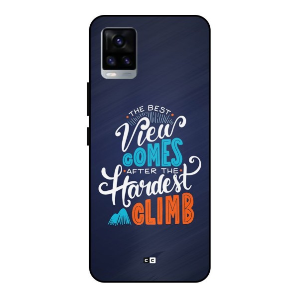 Hardest Climb Metal Back Case for Vivo V20 2021