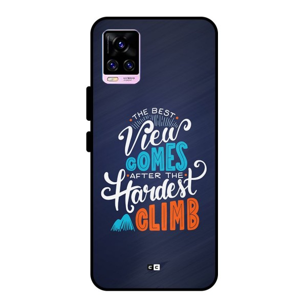 Hardest Climb Metal Back Case for Vivo V20 Pro