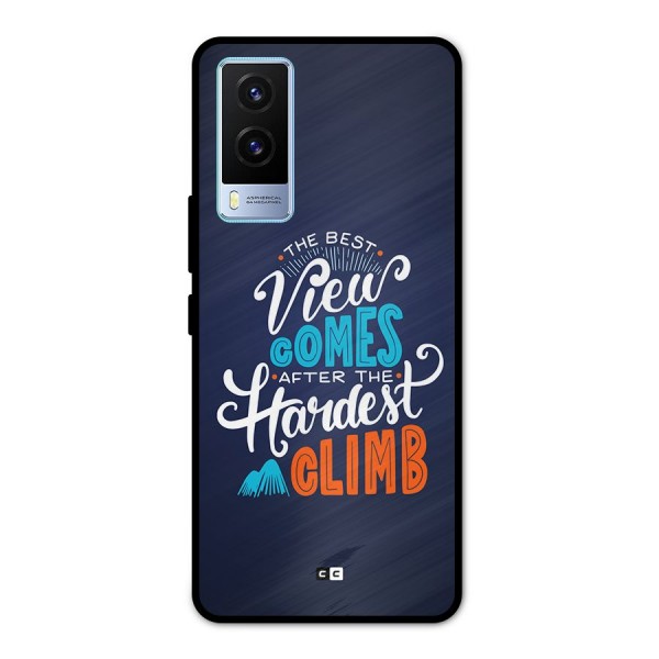 Hardest Climb Metal Back Case for Vivo V21e 5G