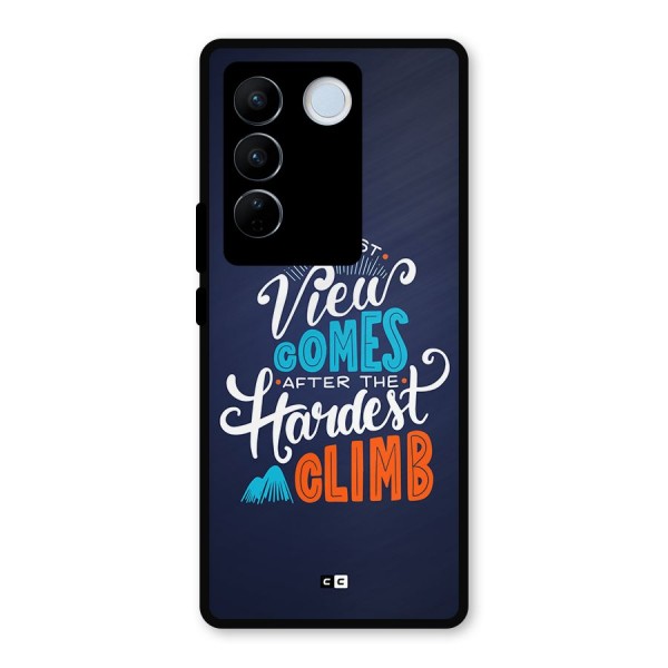 Hardest Climb Metal Back Case for Vivo V27