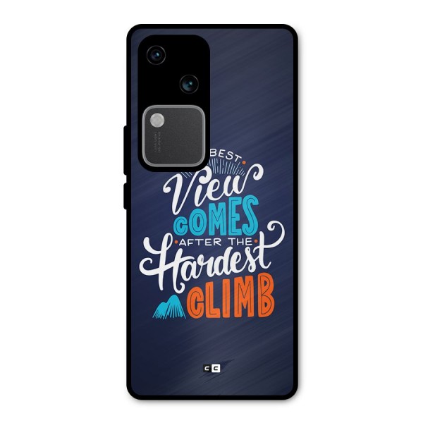 Hardest Climb Metal Back Case for Vivo V30