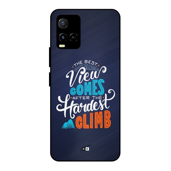 Hardest Climb Metal Back Case for Vivo Y21