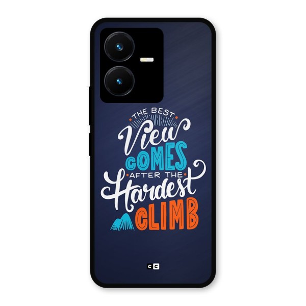 Hardest Climb Metal Back Case for Vivo Y22s