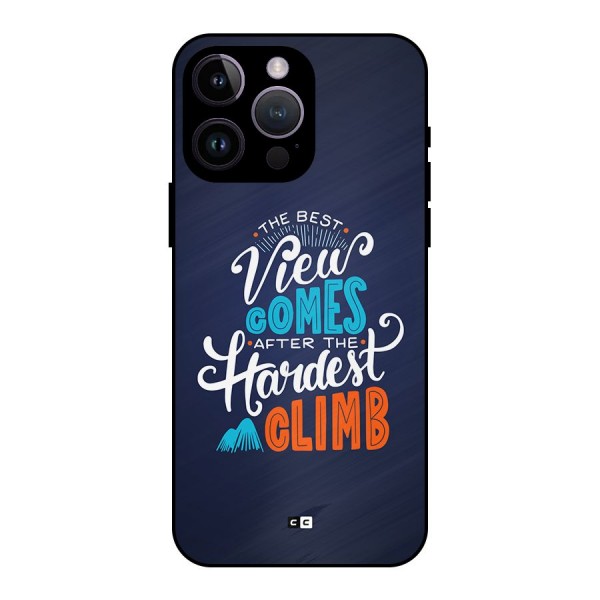 Hardest Climb Metal Back Case for iPhone 14 Pro Max