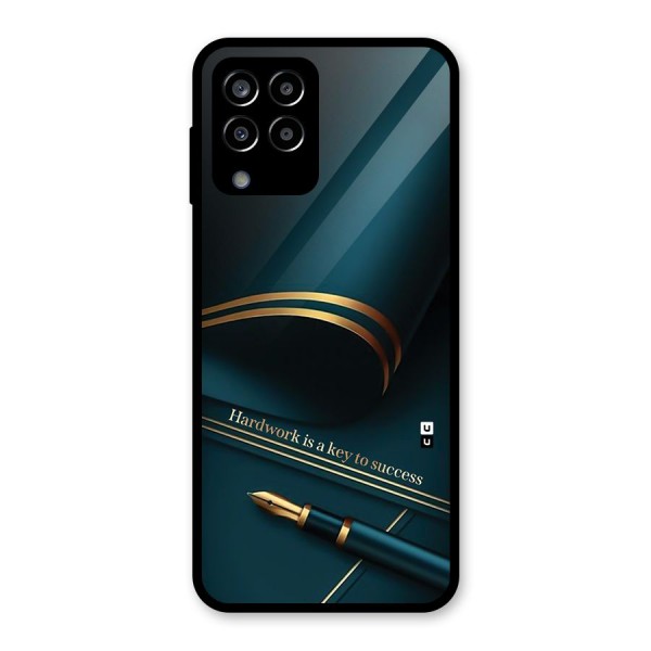 Hardwork Is Key Glass Back Case for Galaxy M33