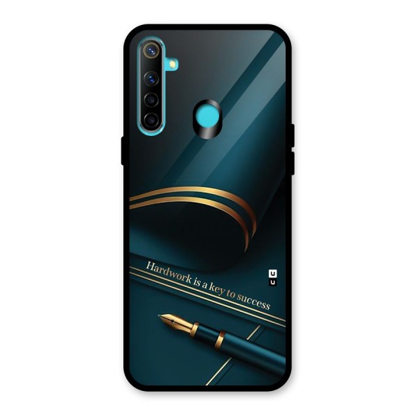 Hardwork Is Key Glass Back Case for Realme 5