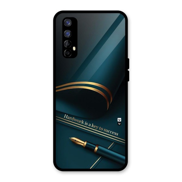 Hardwork Is Key Glass Back Case for Realme 7