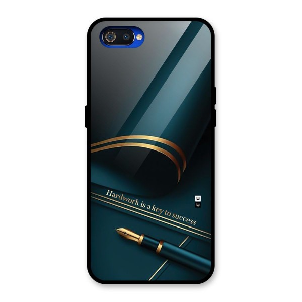 Hardwork Is Key Glass Back Case for Realme C2