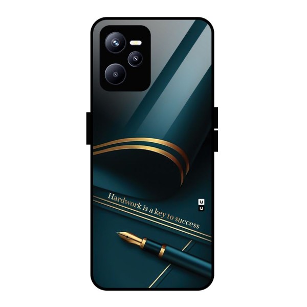 Hardwork Is Key Glass Back Case for Realme C35