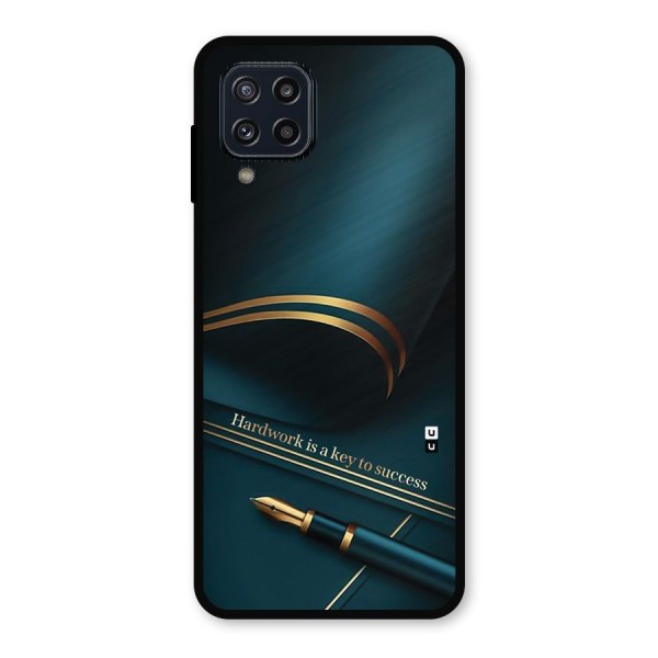 Hardwork Is Key Metal Back Case for Galaxy M32