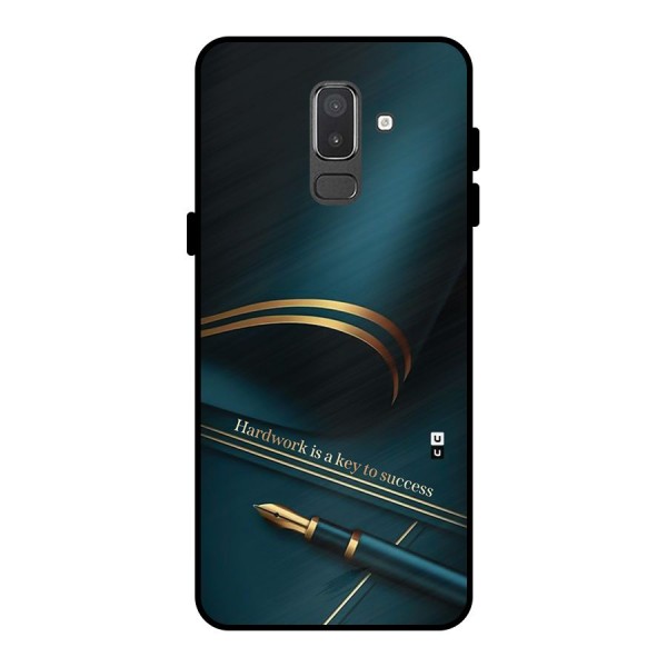 Hardwork Is Key Metal Back Case for Galaxy On8 (2018)
