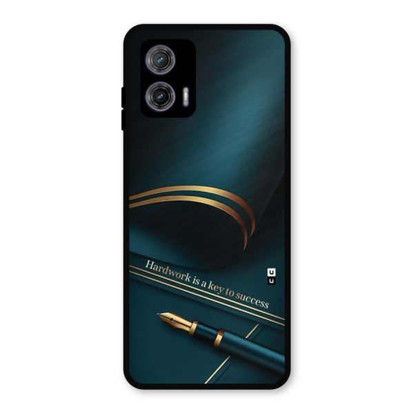 Hardwork Is Key Metal Back Case for Moto G73