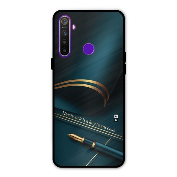 Hardwork Is Key Metal Back Case for Realme 5i