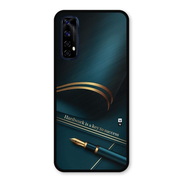 Hardwork Is Key Metal Back Case for Realme 7