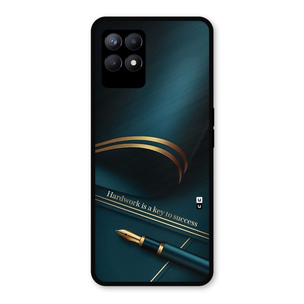 Hardwork Is Key Metal Back Case for Realme 8i