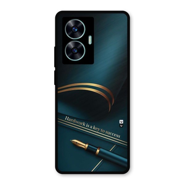 Hardwork Is Key Metal Back Case for Realme C55