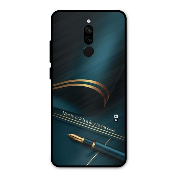 Hardwork Is Key Metal Back Case for Redmi 8