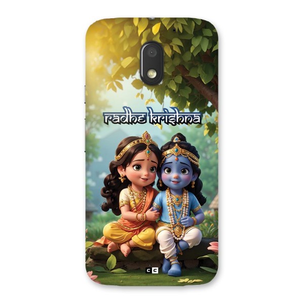 Hare Radhe Krishna Back Case for Moto E3 Power