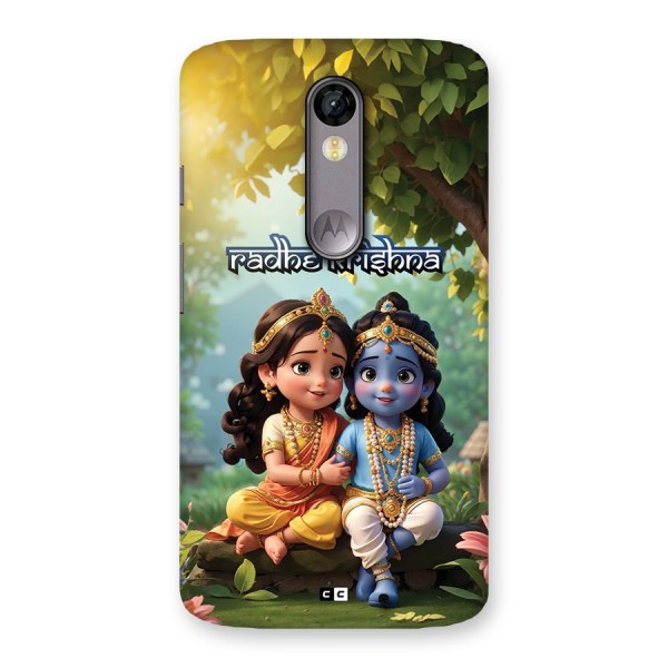 Hare Radhe Krishna Back Case for Moto X Force