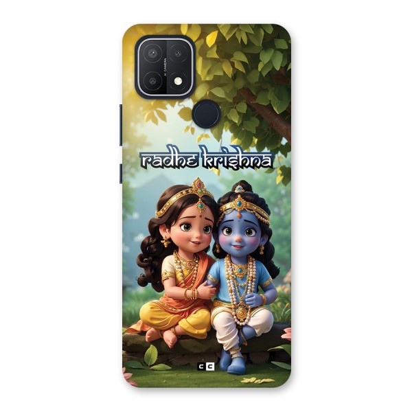 Hare Radhe Krishna Back Case for Oppo A15