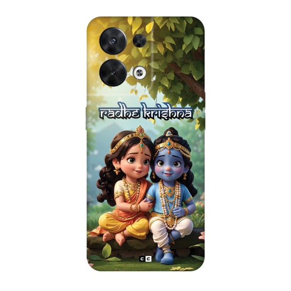 Hare Radhe Krishna Back Case for Oppo Reno8 5G