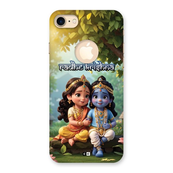 Hare Radhe Krishna Back Case for iPhone 8 Logo Cut