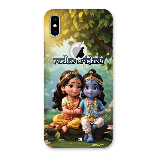 Hare Radhe Krishna Back Case for iPhone XS Logo Cut