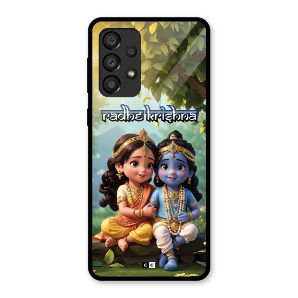 Hare Radhe Krishna Glass Back Case for Galaxy A33 5G