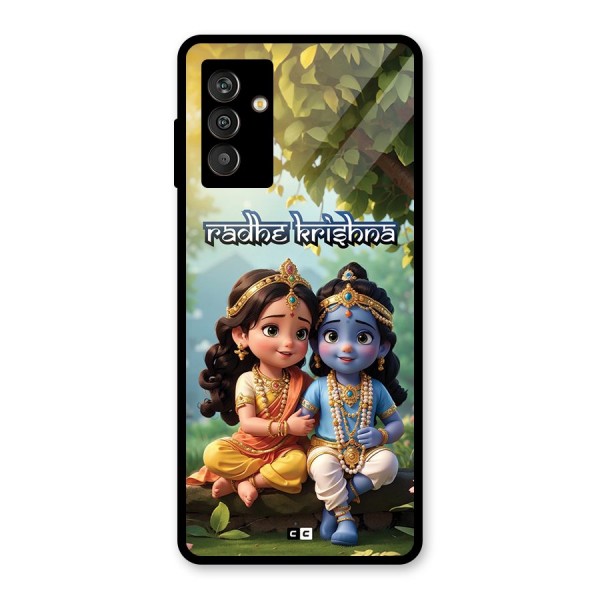 Hare Radhe Krishna Glass Back Case for Galaxy M13