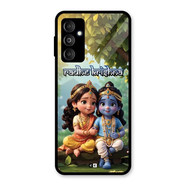 Hare Radhe Krishna Glass Back Case for Galaxy M14 5G