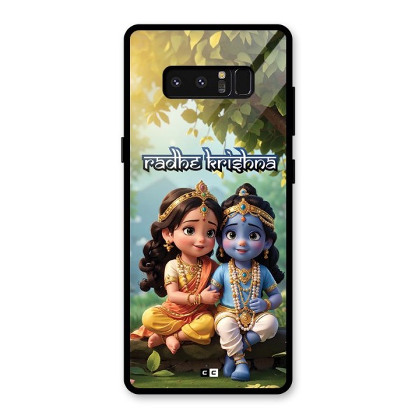 Hare Radhe Krishna Glass Back Case for Galaxy Note 8