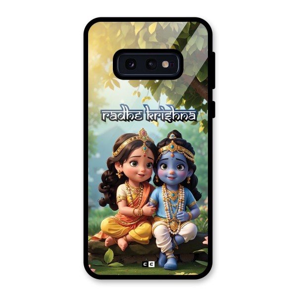 Hare Radhe Krishna Glass Back Case for Galaxy S10e