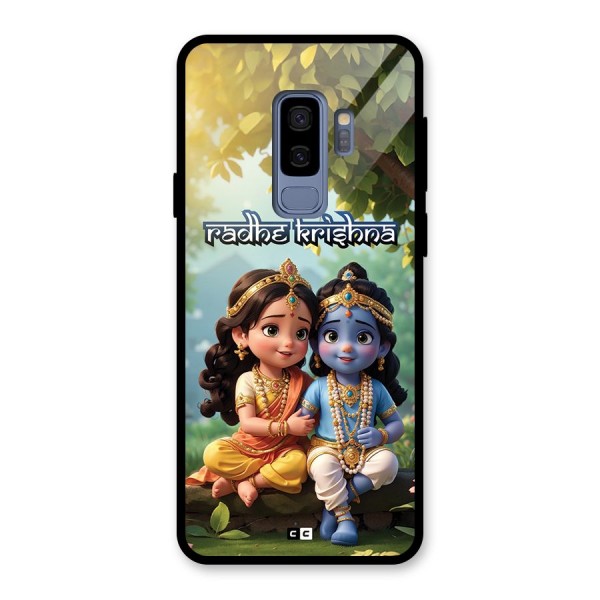 Hare Radhe Krishna Glass Back Case for Galaxy S9 Plus