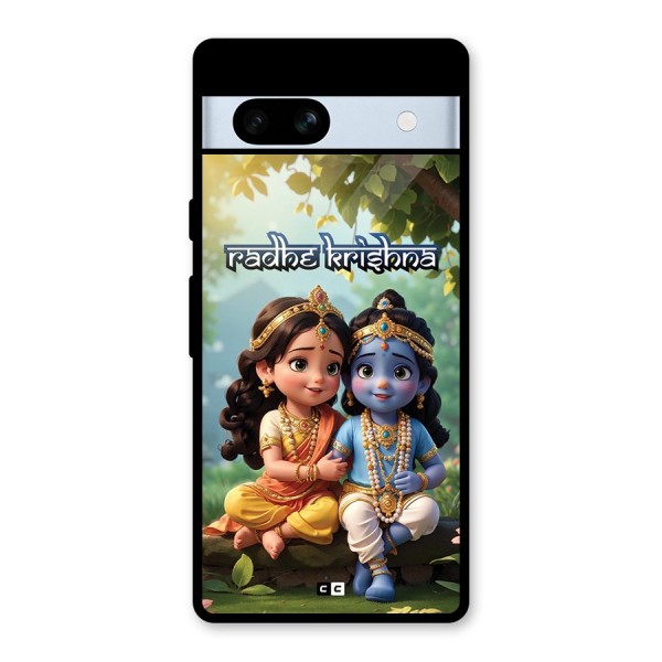 Hare Radhe Krishna Glass Back Case for Google Pixel 7a