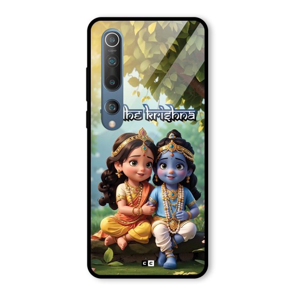 Hare Radhe Krishna Glass Back Case for Mi 10