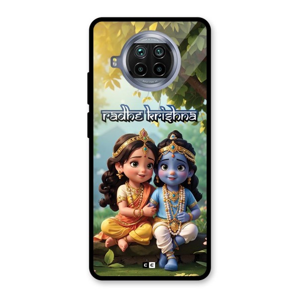 Hare Radhe Krishna Glass Back Case for Mi 10i