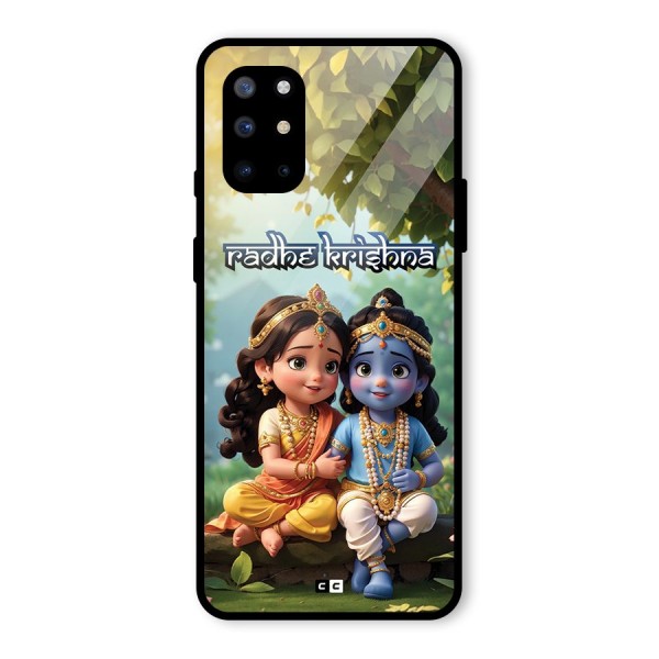 Hare Radhe Krishna Glass Back Case for OnePlus 8T