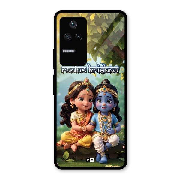 Hare Radhe Krishna Glass Back Case for Poco F4 5G