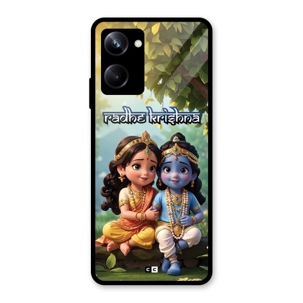 Hare Radhe Krishna Glass Back Case for Realme 10 Pro