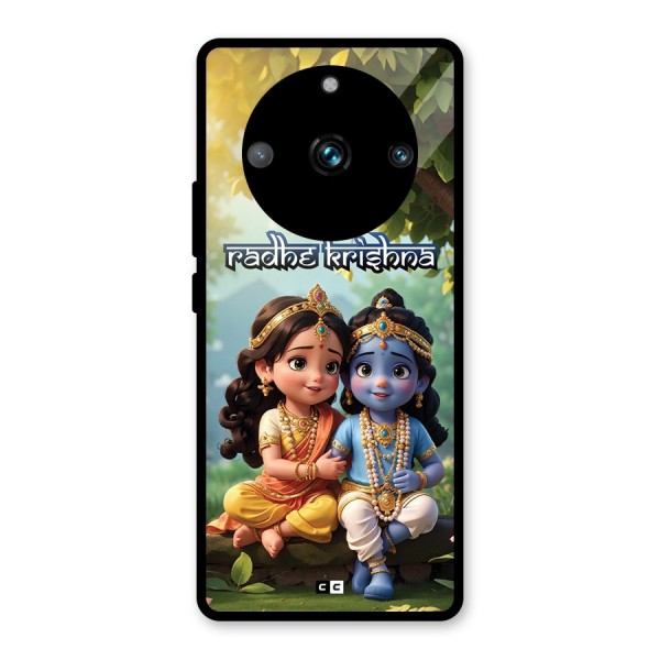 Hare Radhe Krishna Glass Back Case for Realme 11 Pro