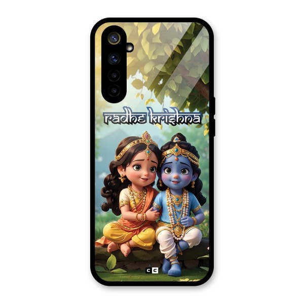 Hare Radhe Krishna Glass Back Case for Realme 6