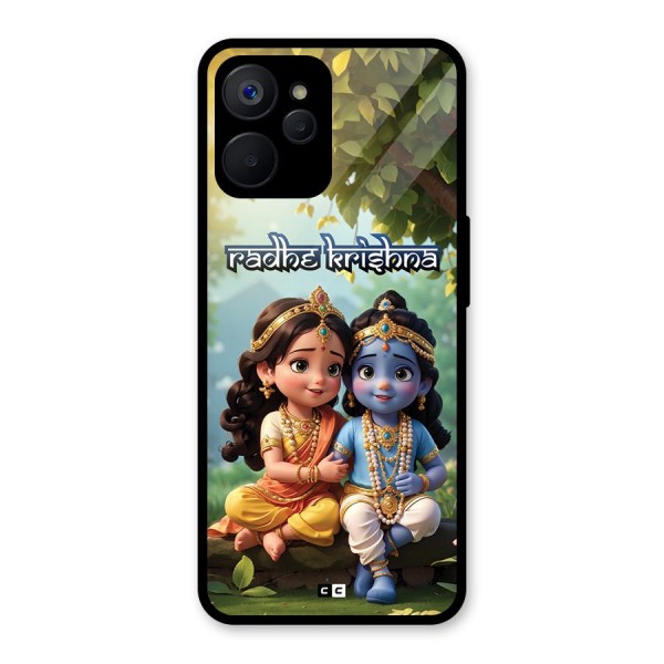 Hare Radhe Krishna Glass Back Case for Realme 9i 5G